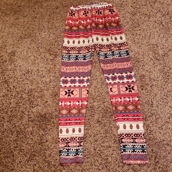 Colorful Graphic Print Leggings - Picture 1 of 3